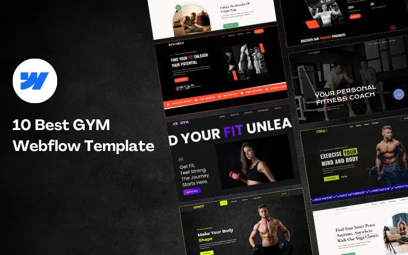 Best 10 Gym Webflow Templates in 2024