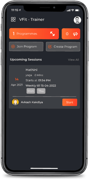 Online Vfitness Application