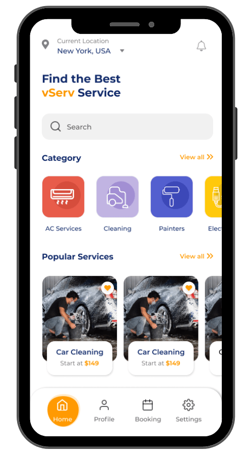 Vserv On demand Solution app