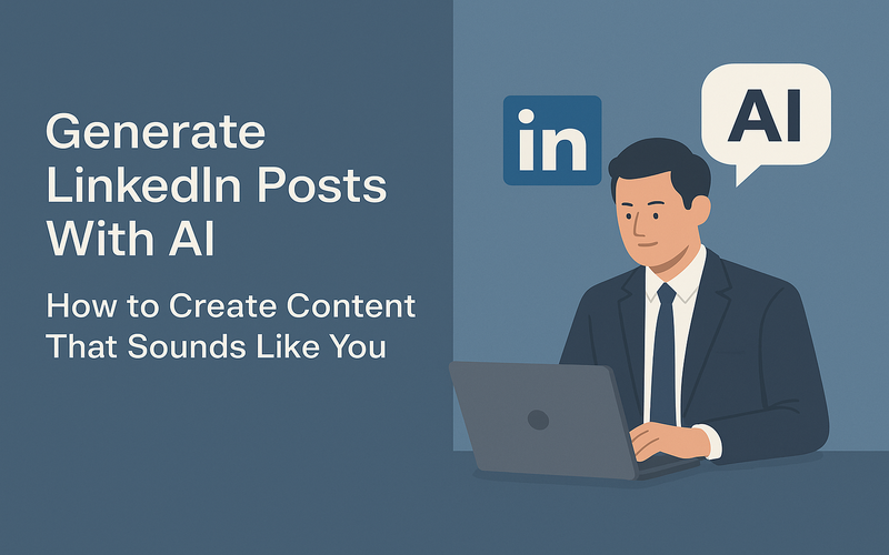 Generate LinkedIn Posts With AI - How to Create Content That Sounds Like You