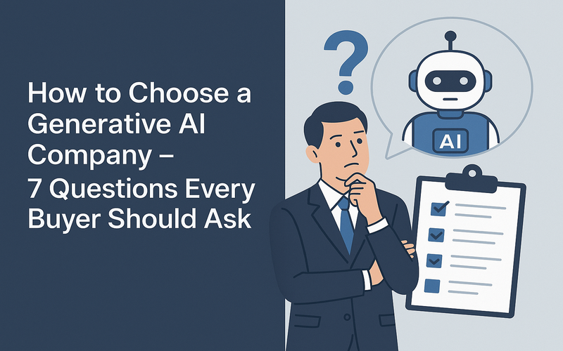 How to Choose a Generative AI Company - 7 Questions Every Buyer Should Ask